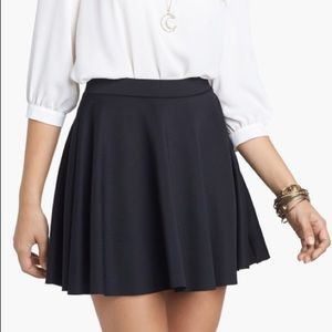 Black circle skater skirt